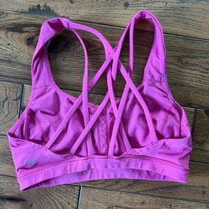 Hot pink Lululemon Free to be Serene Bra Size 6